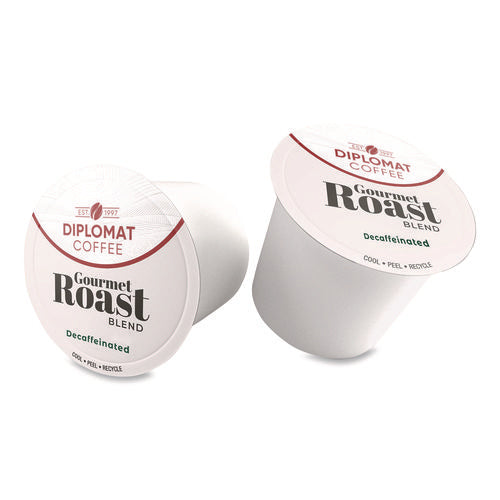 Image of Diplomat Coffee Gourmet Decaffeinated DC-Cup, 10 g, 48/Carton