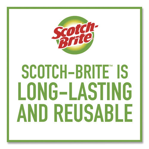 Image of Scotch-Brite® Dobie All-Purpose Cleaning Pad, 4.3 x 2.6, 0.5" Thick, Yellow, 3/Pack, 8 Packs/Carton