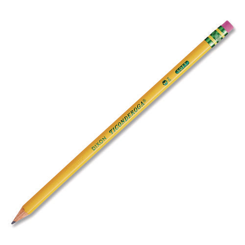 Image of Ticonderoga® PENCILS, HB (#2), BLACK LEAD, YELLOW BARREL, 24/PACK