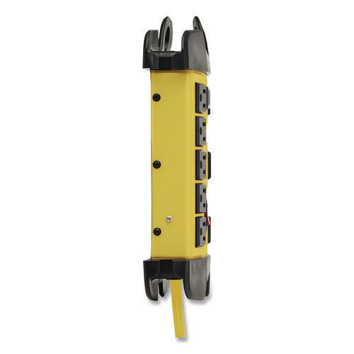 Image of Tripp Lite by Eaton Protect It! Industrial Safety Surge Protector, 8 AC Outlets, 12 ft Cord, 1,500 J, Yellow/Black