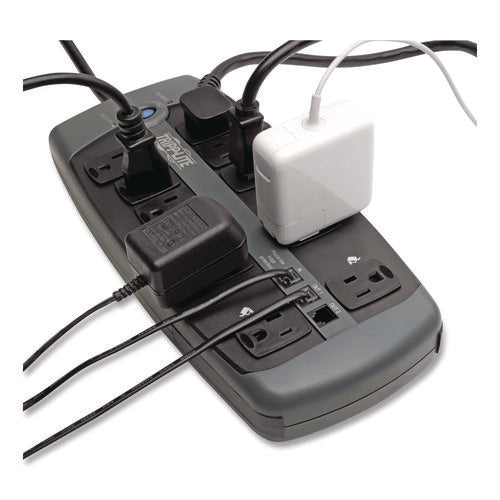 Image of Tripp Lite by Eaton Protect It! Surge Protector, 10 AC Outlets, 8 ft Cord, 2,395 J, Black