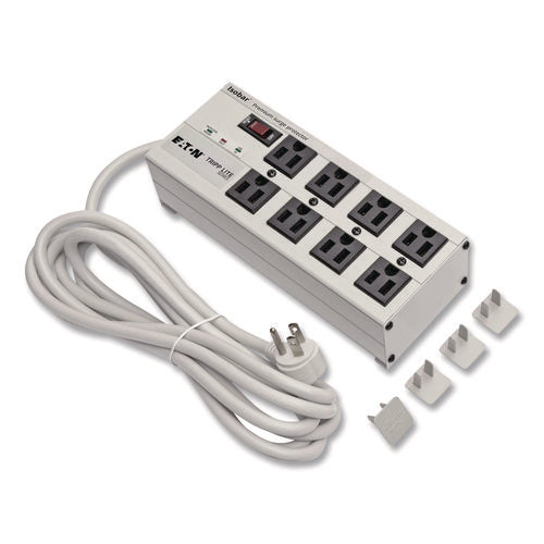 Image of Tripp Lite by Eaton Isobar Surge Protector, 8 AC Outlets, 25 ft Cord, 3,840 J, Light Gray
