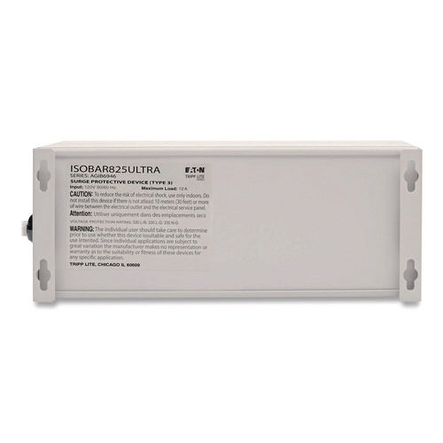 Image of Tripp Lite by Eaton Isobar Surge Protector, 8 AC Outlets, 25 ft Cord, 3,840 J, Light Gray