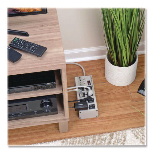 Image of Tripp Lite by Eaton Isobar Surge Protector, 8 AC Outlets, 25 ft Cord, 3,840 J, Light Gray