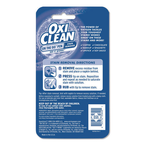 Image of OxiClean On-the-Go Pen Stain Remover, Bonus Size, 22 mL Pen