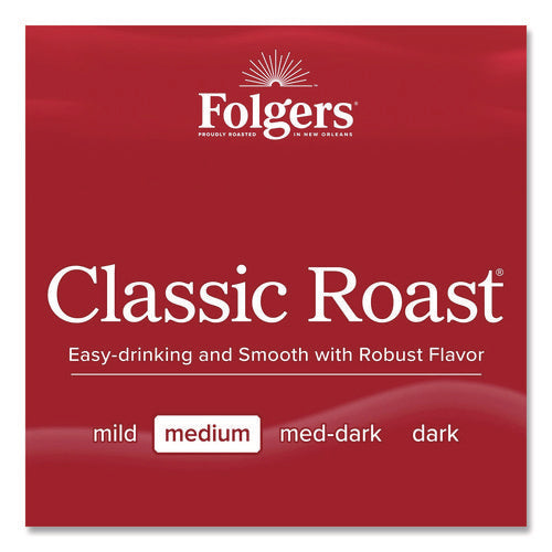 Image of Folgers® Classic Roast Ground Coffee Fraction Pack, 1.5 oz, 42/Carton