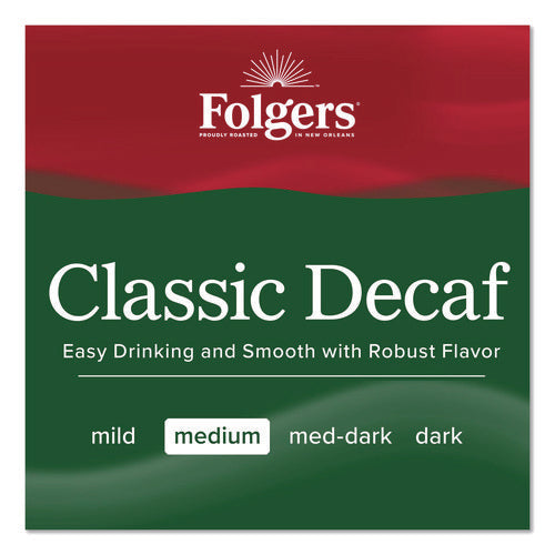 Image of Folgers® Classic Decaf Ground Coffee Fraction Pack, Classic Roast Decaf, 1.5 oz, 42/Carton