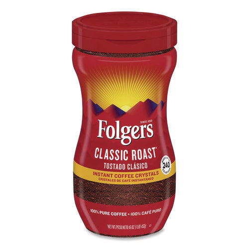 Image of Folgers® Classic Roast Instant Coffee, 16 oz Jar