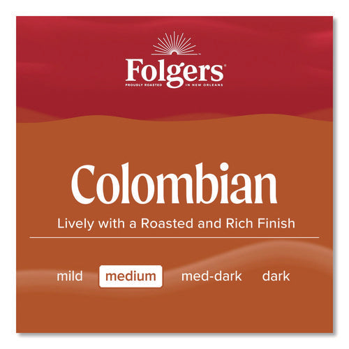 Image of Folgers® Coffee Filter Packs, 100% Colombian, 1.4 Oz Pack, 40/carton
