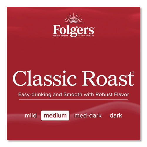 Image of Folgers® Classic Roast Ground Coffee Fraction Pack, 1.2 oz Packets, 42/Carton