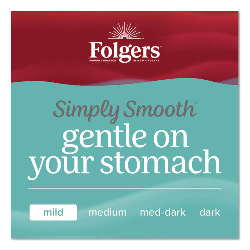 Image of Folgers® Simply Smooth Ground Coffee, Gentle On Your Stomach, 27 oz Canister