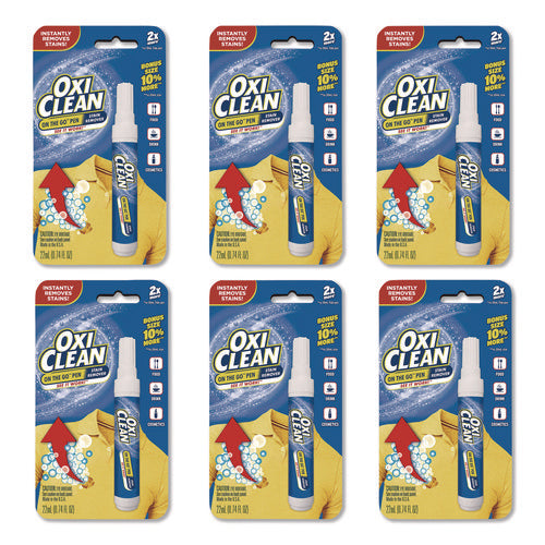 Image of OxiClean On-the-Go Pen Stain Remover, Bonus Size, 22 mL, 6/Pack