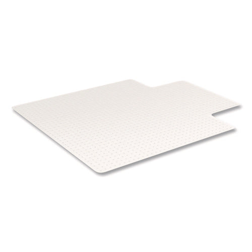 Image of deflecto® Oceanmat Carpet Chair Mat, 45 x 53, Lipped, Clear