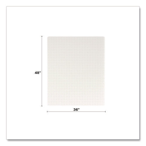 Image of deflecto® Oceanmat Carpet Chair Mat, 36 x 48, Clear
