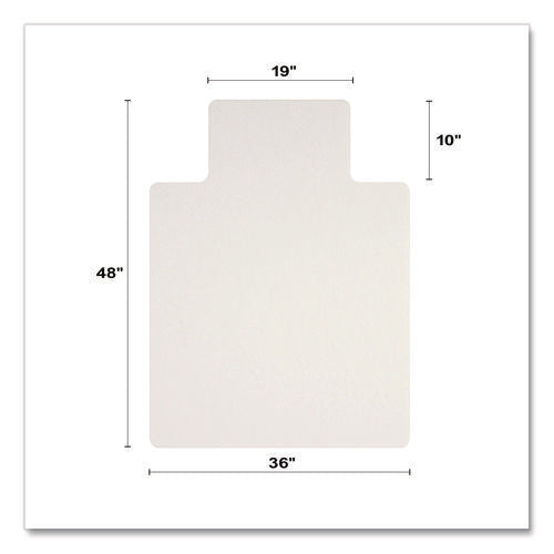 Image of deflecto® OceanMat Hard Floor Chair Mat, Lipped, 36 x 48, Clear