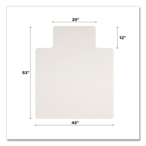 Image of deflecto® OceanMat Hard Floor Chair Mat, Lipped, 45 x 53, Clear