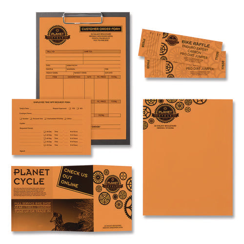 Image of Astrobrights® Color Paper, 24 lb Bond Weight, 8.5 x 14, Cosmic Orange, 500/Ream