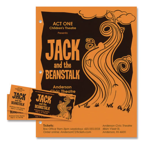 Image of Astrobrights® Color Paper, 24 lb Bond Weight, 8.5 x 14, Cosmic Orange, 500/Ream