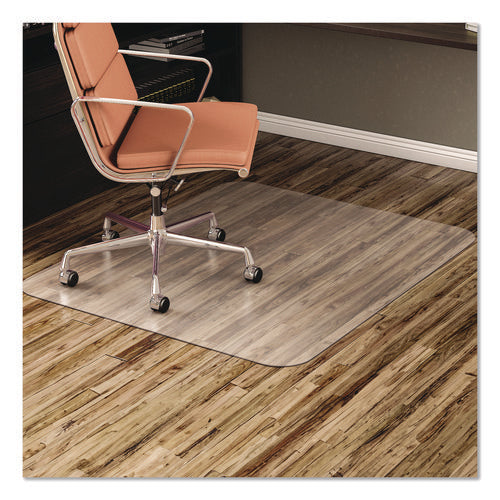 Image of deflecto® EconoMat All Day Use Chair Mat for Hard Floors, Flat Packed, 46 x 60, Clear