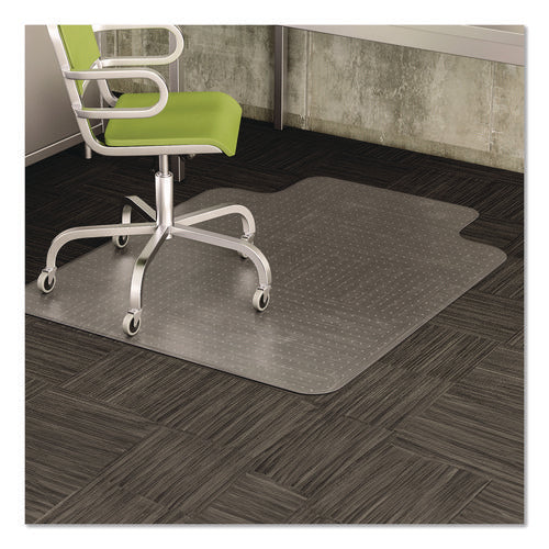 Image of deflecto® Duramat Moderate Use Chair Mat For Low Pile Carpet, 45 X 53, Wide Lipped, Clear