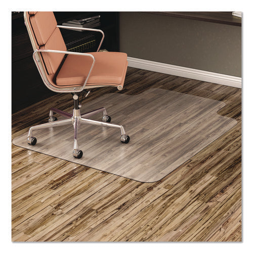Image of deflecto® EconoMat All Day Use Chair Mat for Hard Floors, Flat Packed, 36 x 48, Lipped, Clear