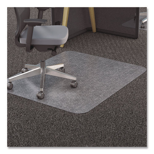 Image of deflecto® All Day Use Chair Mat - All Carpet Types, 45 X 53, Rectangle, Clear