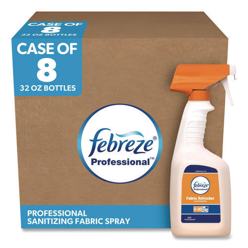 Image of Febreze® Fabric Refresher Spray, Fresh Clean Scent, (8) 32 oz Bottles and (2) Trigger Sprayers/Carton