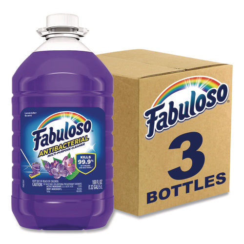 Image of Fabuloso® Antibacterial Multi-Purpose Cleaner, Lavender Scent, 169 oz Bottle, 3/Carton