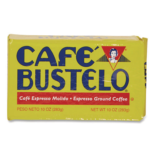 Image of Cafe Bustelo Coffee Brick, Espresso, 10 oz Brick Pack, 24/Carton