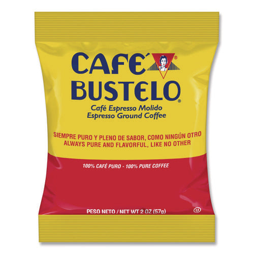 Image of Cafe Bustelo Regular Coffee Fraction Packs, Espresso, 2 oz Pack, 30/Carton