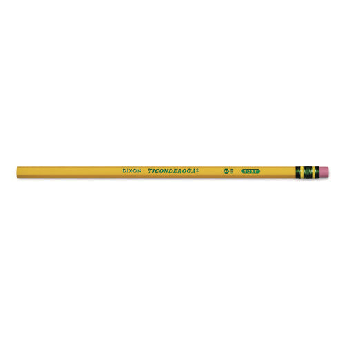 Image of Ticonderoga® Pencils, H (#3), Black Lead, Yellow Barrel, Dozen