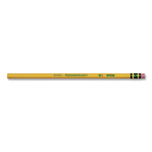 Image of Ticonderoga® Pencils, F (#2.5), Black Lead, Yellow Barrel, Dozen
