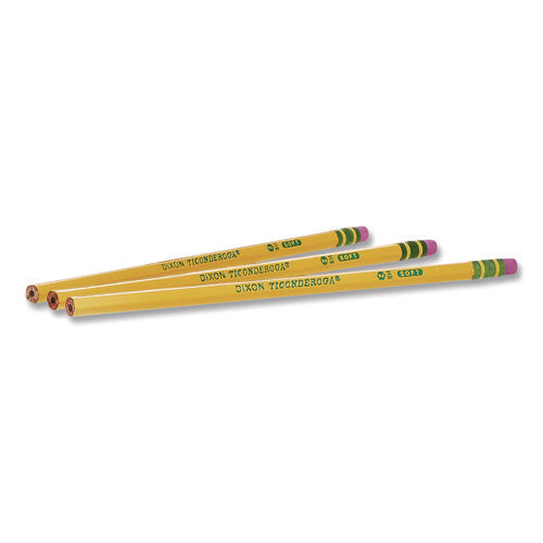 Image of Ticonderoga® PENCILS, HB (#2), BLACK LEAD, YELLOW BARREL, 24/PACK