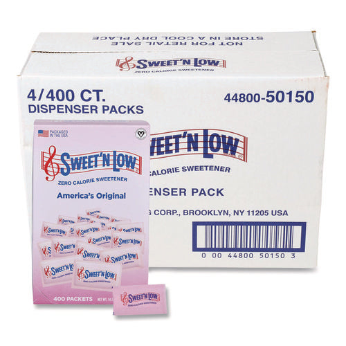 Image of Sweet'N Low® Zero Calorie Sweetener, 1 g Packet, 400/Box, 4 Box/Carton