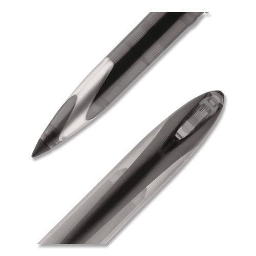 Image of uniball® AIR Porous Rollerball Pen, Stick, Medium 0.7 mm, Black Ink, Black Barrel, Dozen