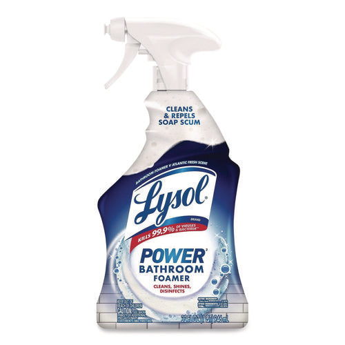 Image of LYSOL® Brand Disinfectant Power Bathroom Foamer, Liquid, Atlantic Fresh, 32 oz Spray Bottle