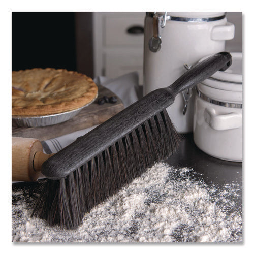 Image of Carlisle Counter/Radiator Brush, Black Horsehair Blend Bristles, 8" Brush, 5" Black Handle