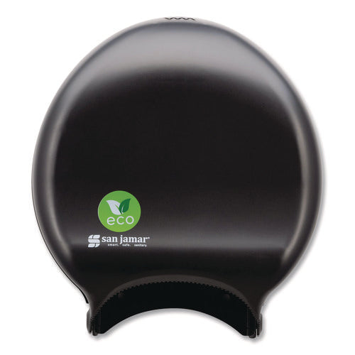 Image of San Jamar® Ecological Green Tissue Dispenser, 16.75 x 5.25 x 12.25, Black