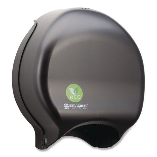 Image of San Jamar® Ecological Green Tissue Dispenser, 16.75 x 5.25 x 12.25, Black