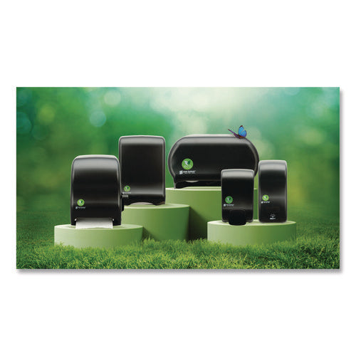 Image of San Jamar® Ecological Green Tissue Dispenser, 16.75 x 5.25 x 12.25, Black
