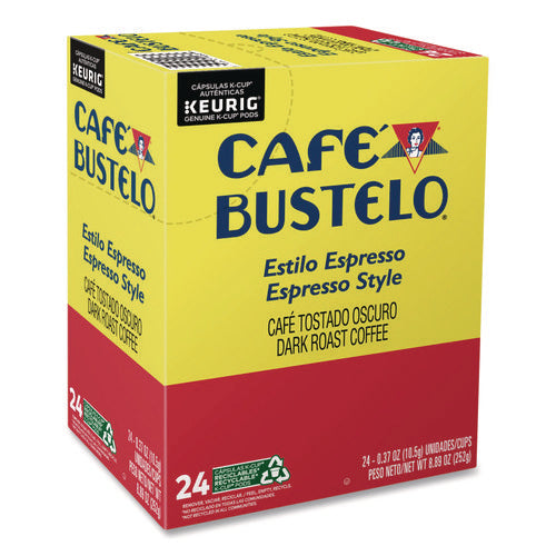 Image of Cafe Bustelo Espresso Style K-Cups, 96/carton