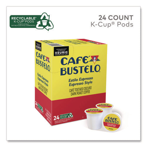 Image of Cafe Bustelo Espresso Style K-Cups, 96/carton