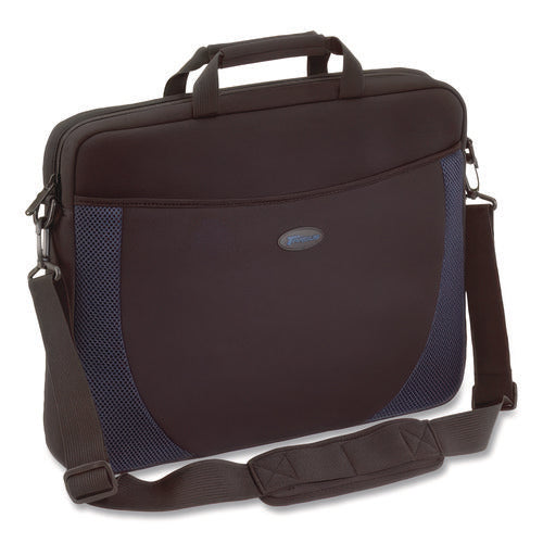 Image of Targus® Horizontal Slipcase, Fits Devices Up to 17", Neoprene, 17.25 x 4 x 13, Black/Blue