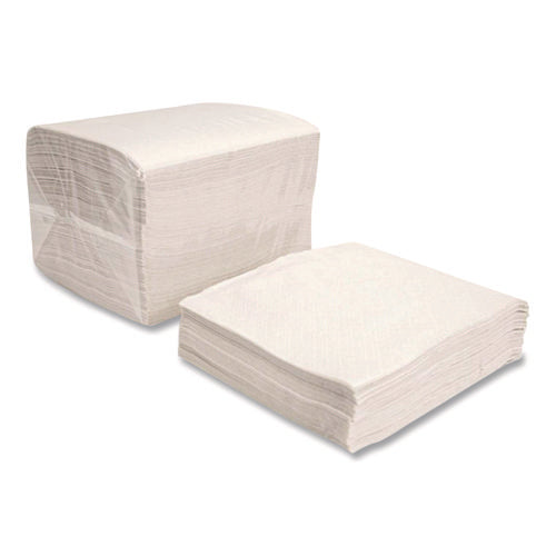 Image of Boardwalk® Dinner Napkins, 1-Ply, 16" x 16", White, 250/Pack, 12 Packs/Carton