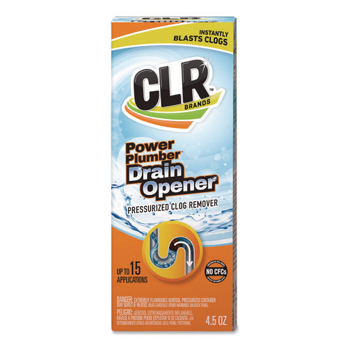 Image of CLR® Power Plumber Drain Opener, 4.5 oz Aerosol Spray, 6/Carton