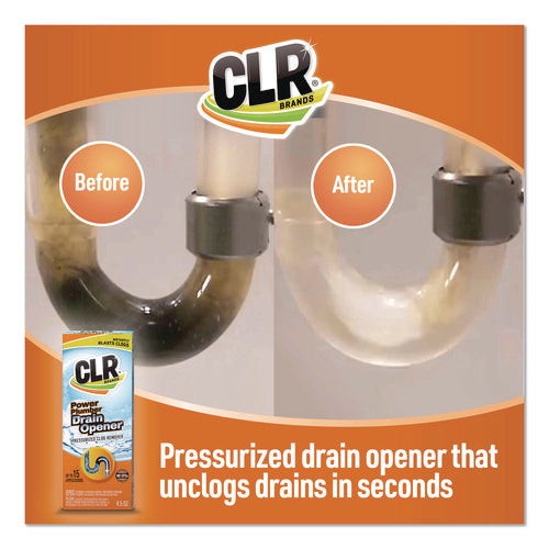 Image of CLR® Power Plumber Drain Opener, 4.5 oz Aerosol Spray, 6/Carton
