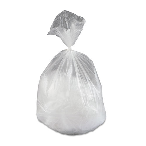 Image of Inteplast Group High-Density Commercial Can Liners, 16 gal, 5 mic, 24" x 33", Natural, Perforated Roll, 50 Bags/Roll, 20 Rolls/Carton