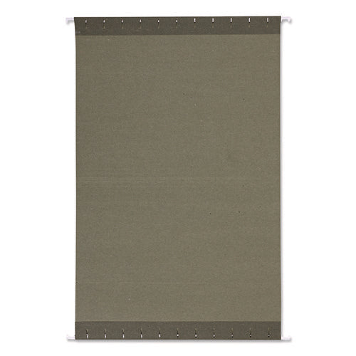 Image of Universal® Hanging File Folders, Letter Size, 1/3-Cut, Standard Green, 25/Box