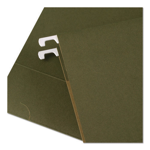 Image of Universal® Hanging File Folders, Letter Size, 1/3-Cut, Standard Green, 25/Box
