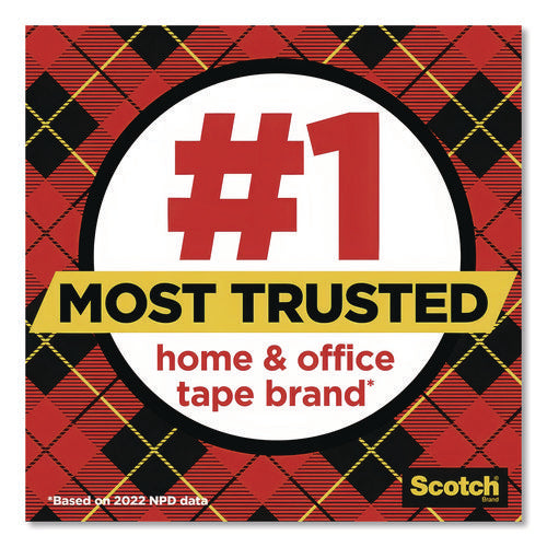 Image of Scotch® Super-Hold Tape With Dispenser, 1" Core, 0.75" X 27.77 Yds, Clear, 10 Rolls And 1 Dispenser/pack